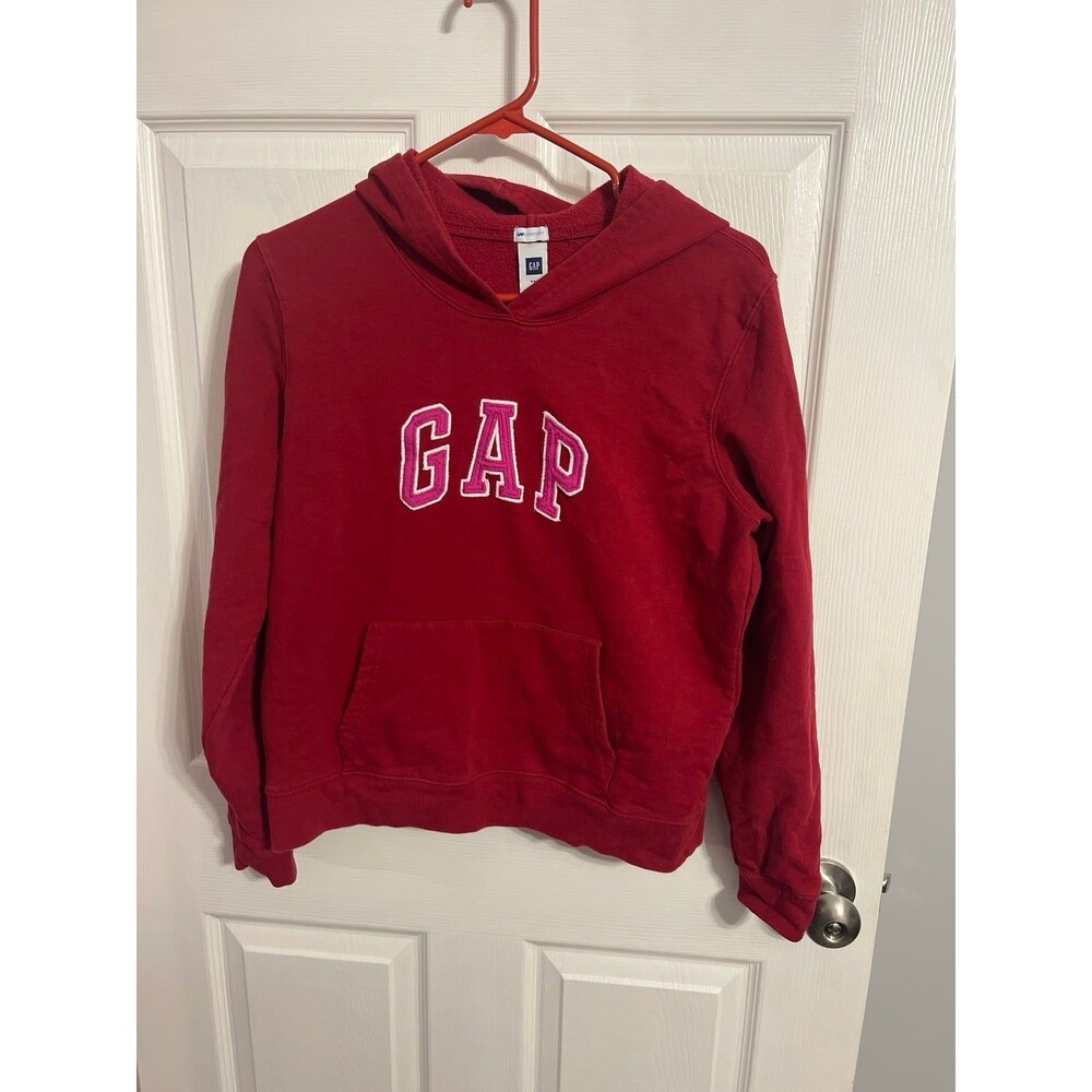 Gap Girls Red/Pink Hoodie Size L